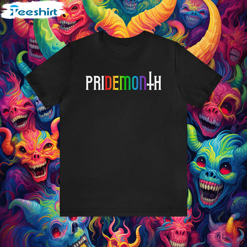 Pride Month Demon Shirt, Lgbt Pride Month Unisex T-shirt Crewneck