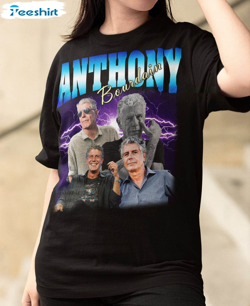 Anthony Bourdain Vintage Shirt, Retro Sweatshirt Short Sleeve