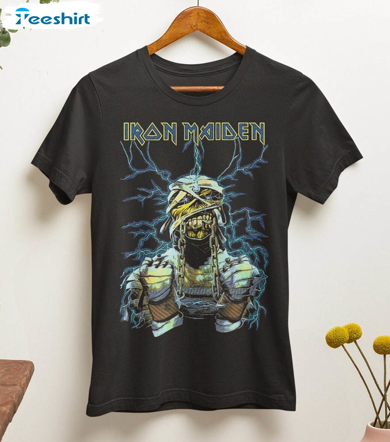 Iron Maiden Vintage Shirt, Metal Band Unisex T-shirt Crewneck