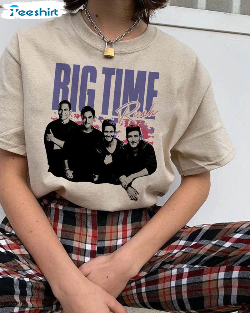 Vintage Big Time Rush Shirt, Music Tour Long Sleeve Unisex Hoodie