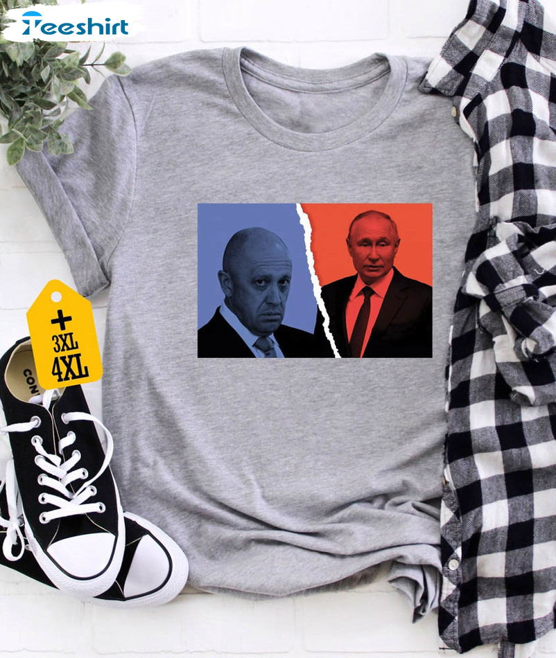 Wagner Vs Putin Trendy Shirt, Prigozhin Wagner Aganist Russia Unisex Hoodie Tee Tops