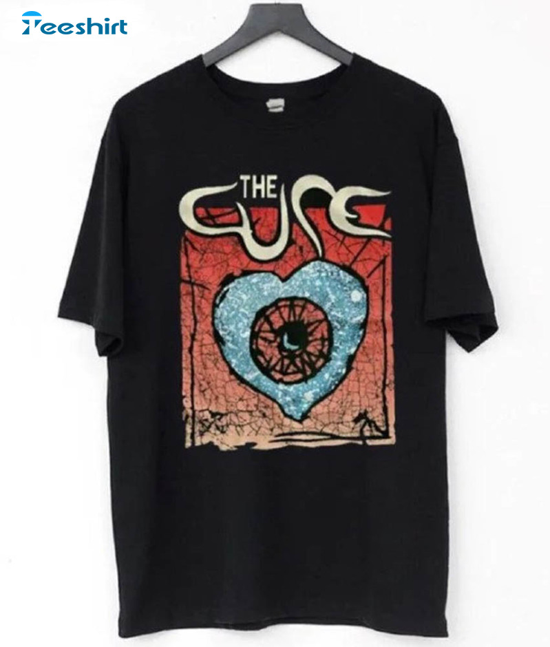 Vintage 1992 The Cure Wish Tour Shirt, The Cure Rock Band Crewneck Short Sleeve
