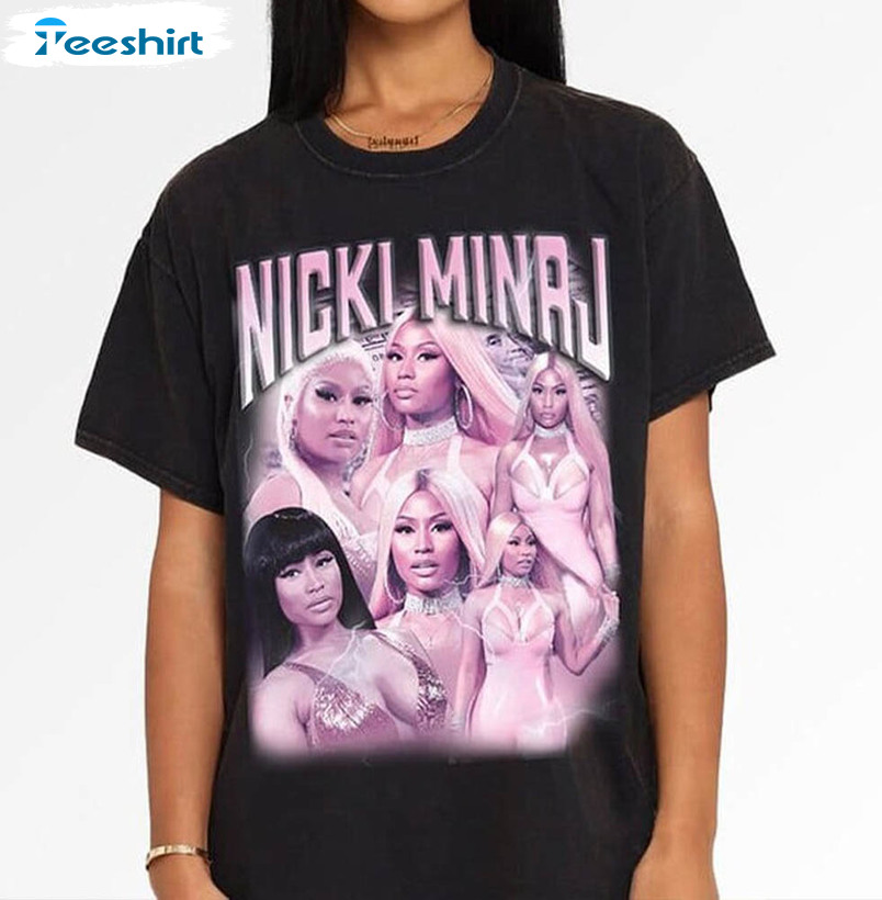 Nicki Minaj Rapper Shirt, Hip Hop Retro Unisex T-shirt Long Sleeve