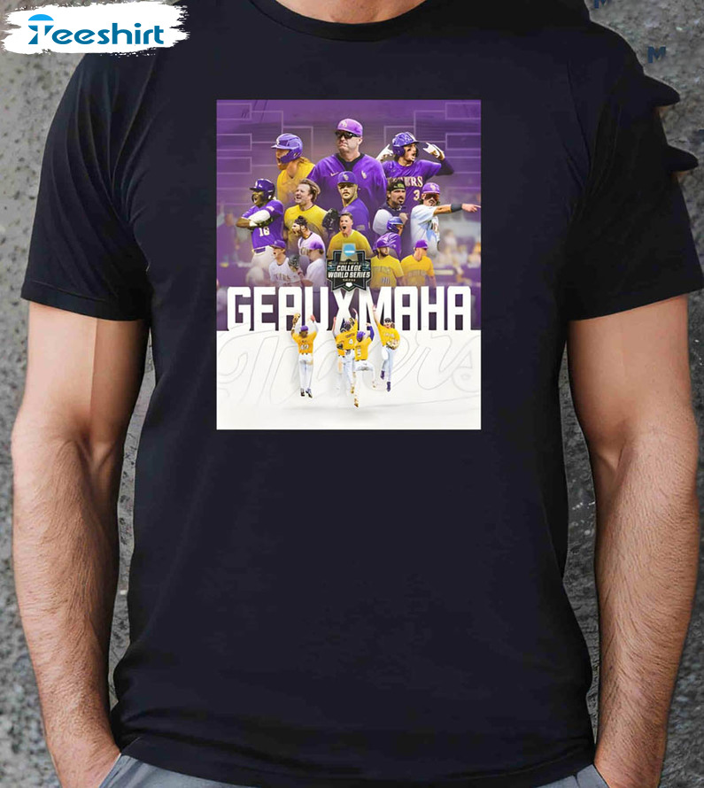 Geaux Maha Shirt, Trendy Baseball Unisex T-shirt Long Sleeve