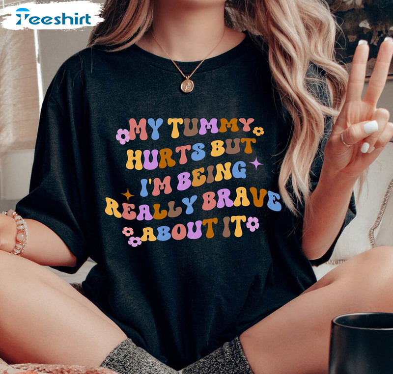 My Tummy Hurts Vintage Shirt, Lactose Intolerant Crewneck Unisex Hoodie