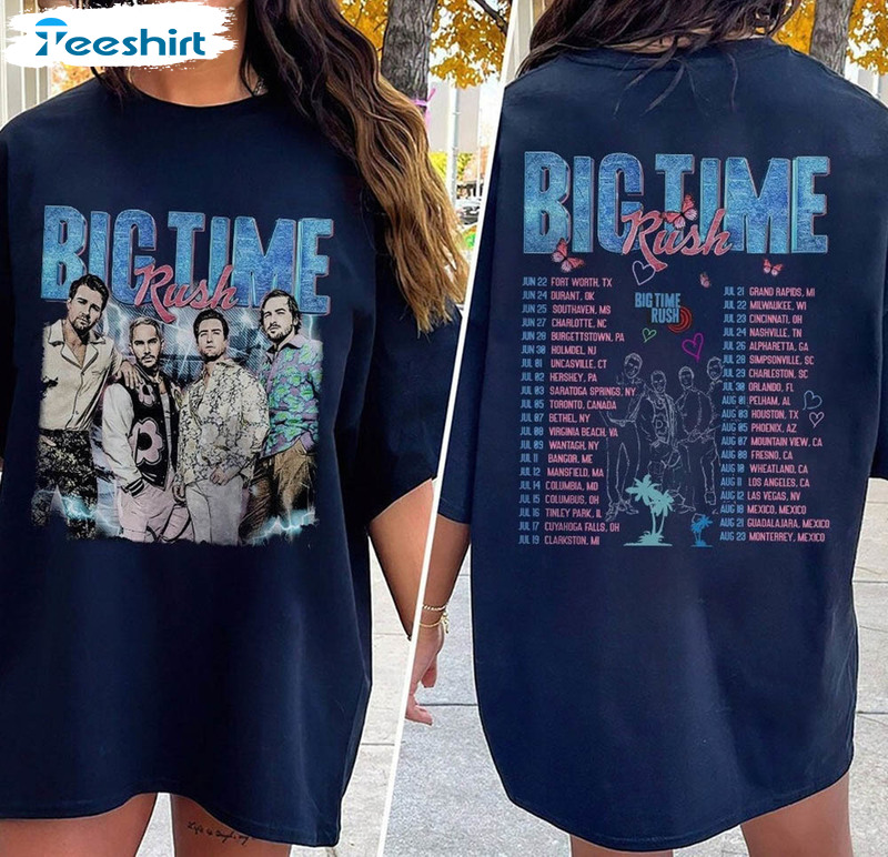 Vintage Big Time Rush Shirt, Can't Get Enough Tour Trendy Crewneck Unisex Hoodie