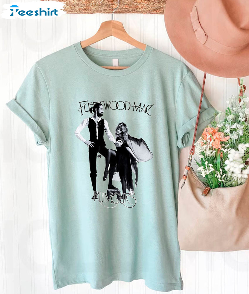 Fleetwood Mac Vintage Shirt, Floral Retro Unisex Hoodie Short Sleeve