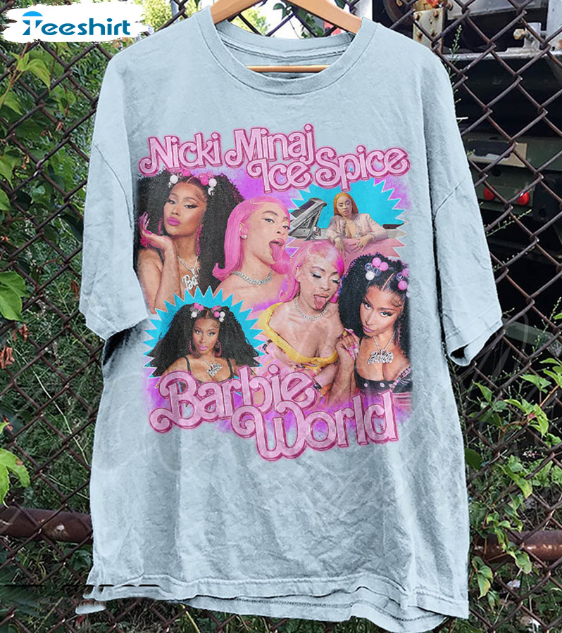 Nicki Minaj X Ice Spice Barbie Shirt, Vintage Crewneck Unisex Hoodie