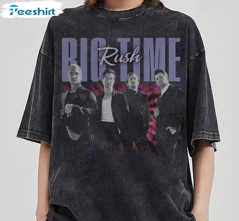 Big Time Rush Comfort Shirt, Rush Tour 2023 Unisex Hoodie Long Sleeve