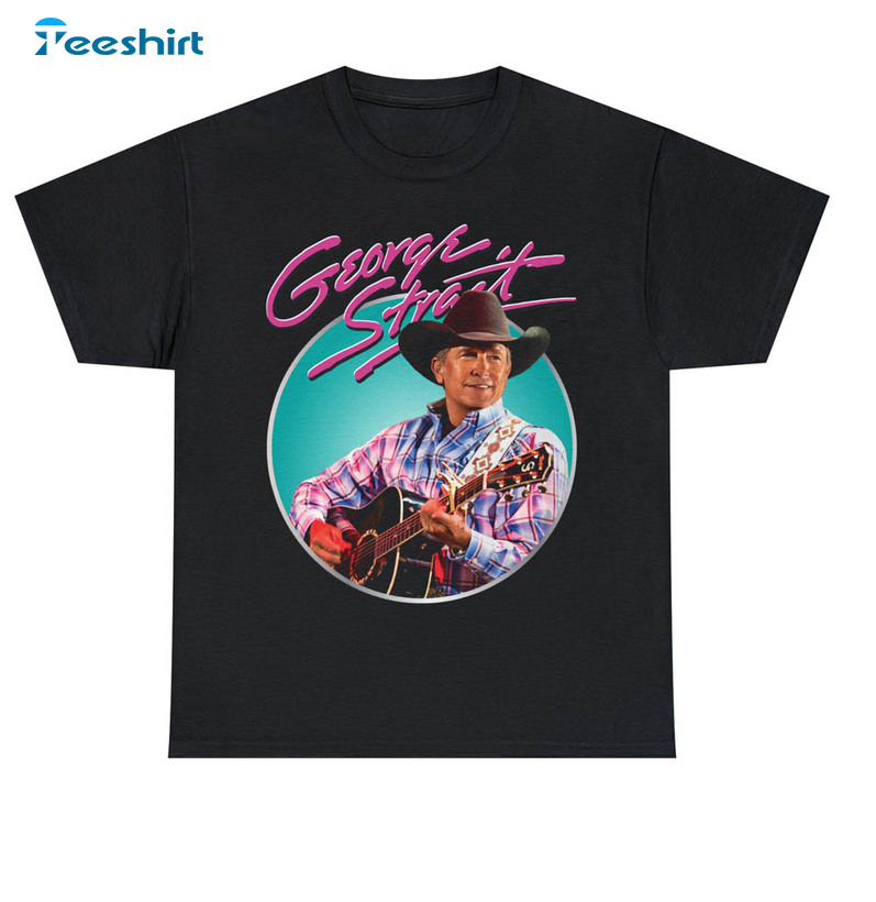 George Strait Essential Shirt, Trendy Short Sleeve Tee Tops