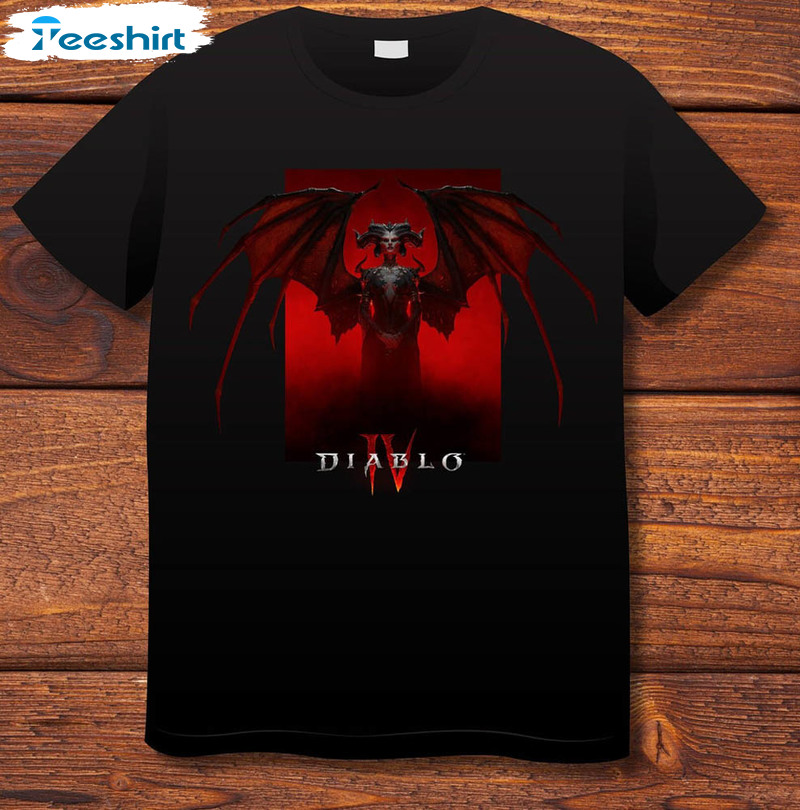 Diablo 4 Anime Trendy Shirt, Diablo Iv Gaming Crewneck Unisex Hoodie