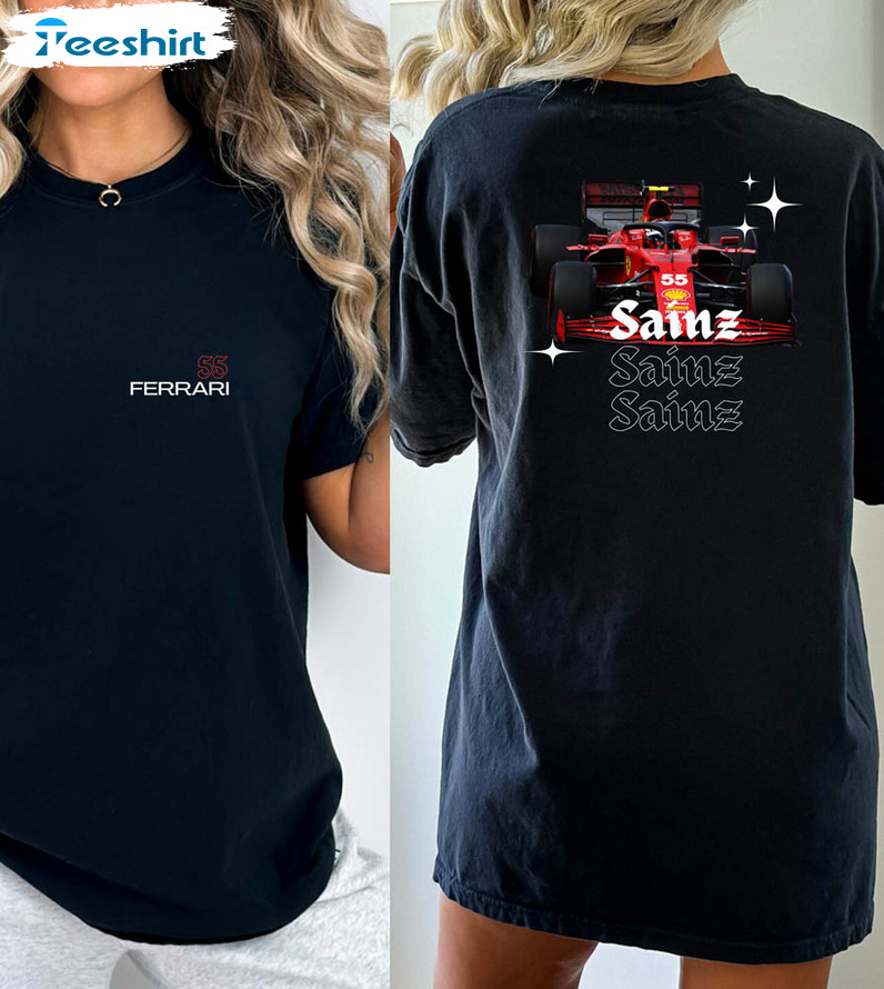 DesignsXLobo Ferrari Formula 1 Team Vintage Style Unisex T-Shirt/ F1/ Scuderia Ferrari/ Charles Leclec/ Carlos Sainz/ Retro Tee