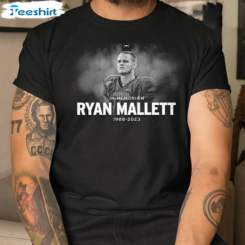 Ryan Mallett 1988 2023 Shirt, Ryan Mallett Memorial Tee Tops Unisex Hoodie