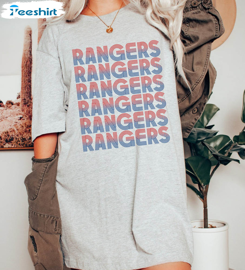 Vintage Style Rangers Shirt, Rangers Baseball Sweater Unisex T-shirt