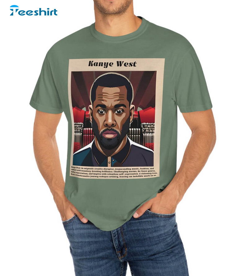 Iconic Kanye West Shirt, Look Get It With Our Crewneck Tee Tops