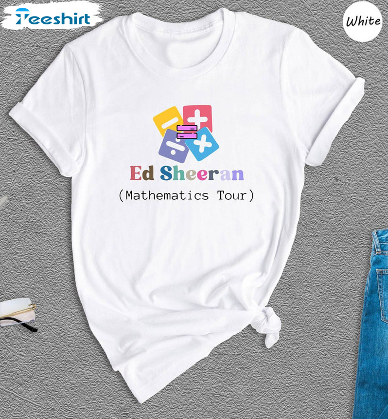 Ed Sheeran Mathematics World Tour Shirt, Ed Sheeran Concert Sheerios Hoodie Tee Tops