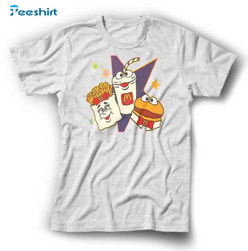 Mc Ronalds Fries Burger Shirt, Retro Mac Tonight Unisex Hoodie Short Sleeve