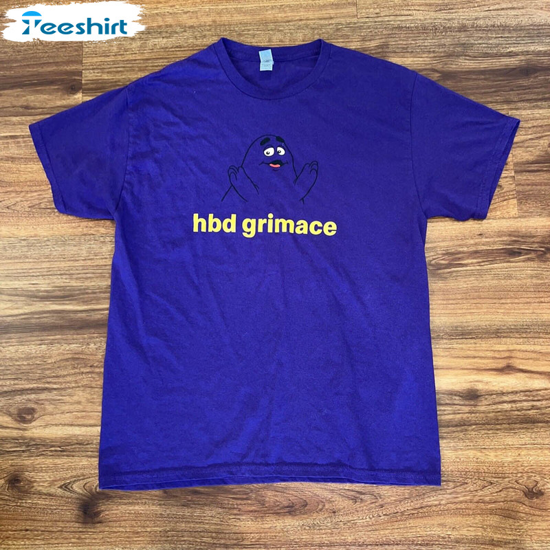 Hbd Grimace Funny Shirt, Hbd Grimace Tee Tops Unisex T-shirt