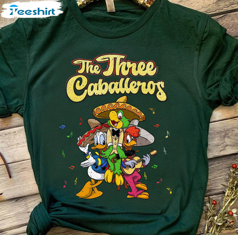 Retro Three Caballeros Shirt, Disney Funny Long Sleeve Short Sleeve