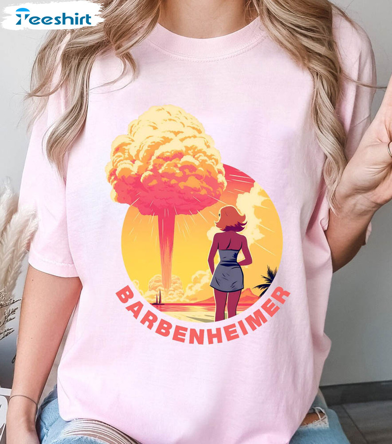 Barbenheimer Comfort Shirt, Barbie Moive Tee Tops Long Sleeve