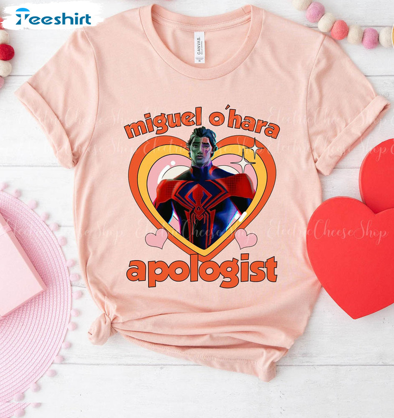 Miguel O Hara Apologist Shirt, Spider Man 2099 Short Sleeve Long Sleeve