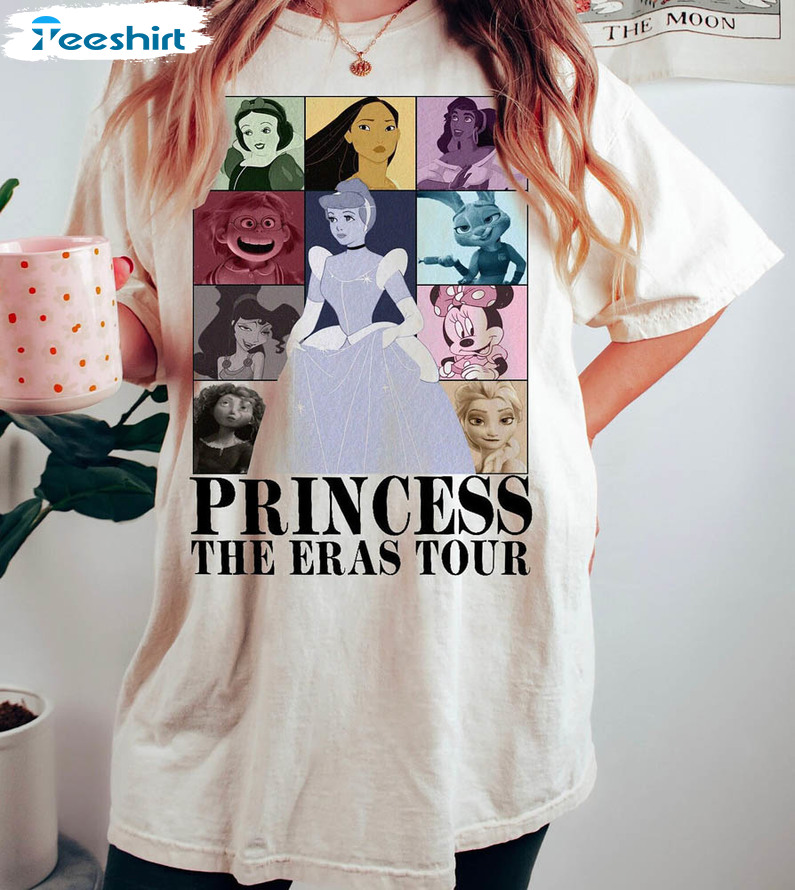 Retro Disney Princess Shirt, The Eras Tour Hoodie Crewneck