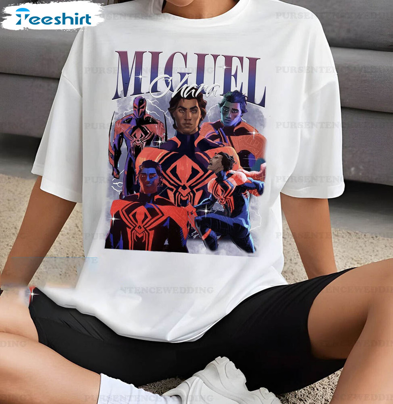 Miguel O Hara Spidey 2099 Retro Shirt, Vintage Spider Man Long Sleeve Unisex T-shirt