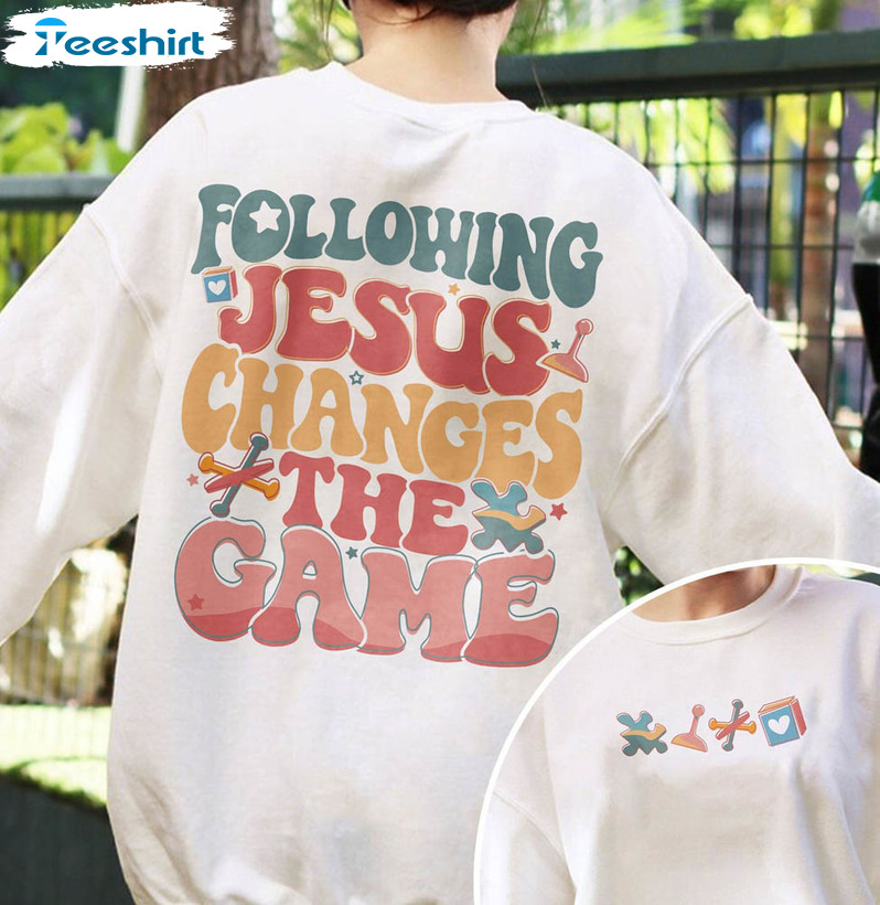 Following Jesus Changes The Game Shirt, Vbs Crew 2023 Unisex Hoodie Crewneck