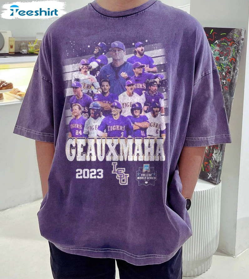 Original Lsu Tigers Team Shirt, Geaux Maha 2023 World Series Long Sleeve Short Sleeve