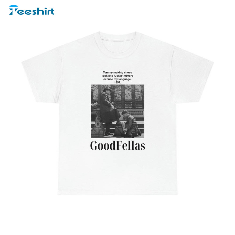 Goodfellas Tommy Shining Shoes Shirt, Trendy Long Sleeve Sweater