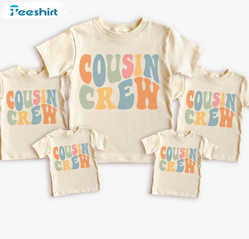 Cousin Crew Shirt, Retro Cousin Camp Crewneck Unisex T-shirt