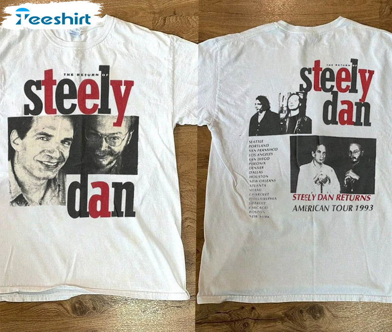 Steely Dan The Return Tour 1993 Shirt, Steely Dan Rock Band T