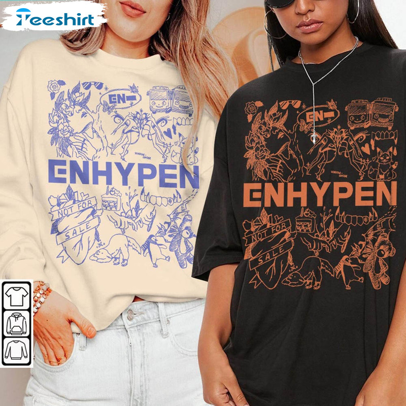 I survived Enhypen's American tour dates funny T-shirt, hoodie, sweater,  long sleeve and tank top
