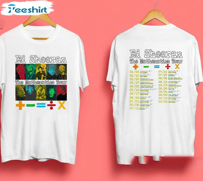Sheeran The Mathematics Tour Shirt, Sheeran Concert Sweatshirt Long Sleeve