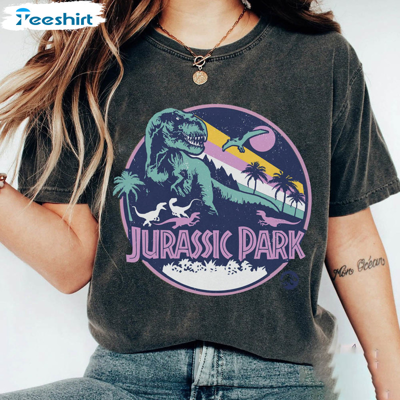 Jurassic Park Vintage Shirt, Jurassic Park Logo Unisex Hoodie Crewneck