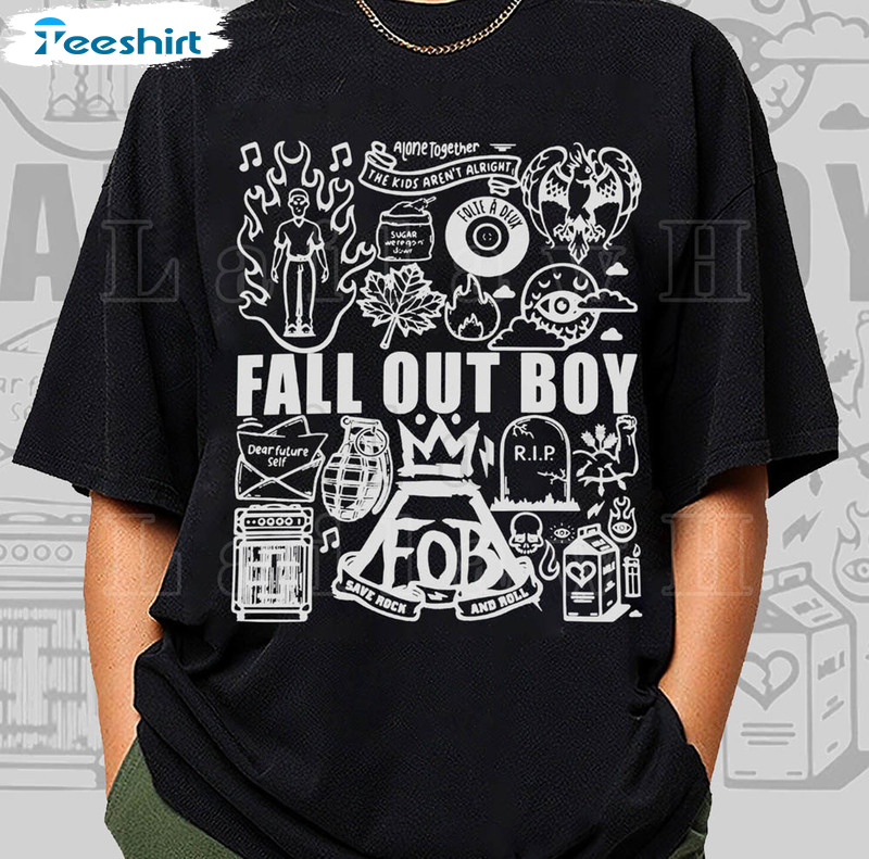 The Kid Aren't Right Fall Out Boy Shirt, Fall Out Boy Band Tee Tops Short Sleeve