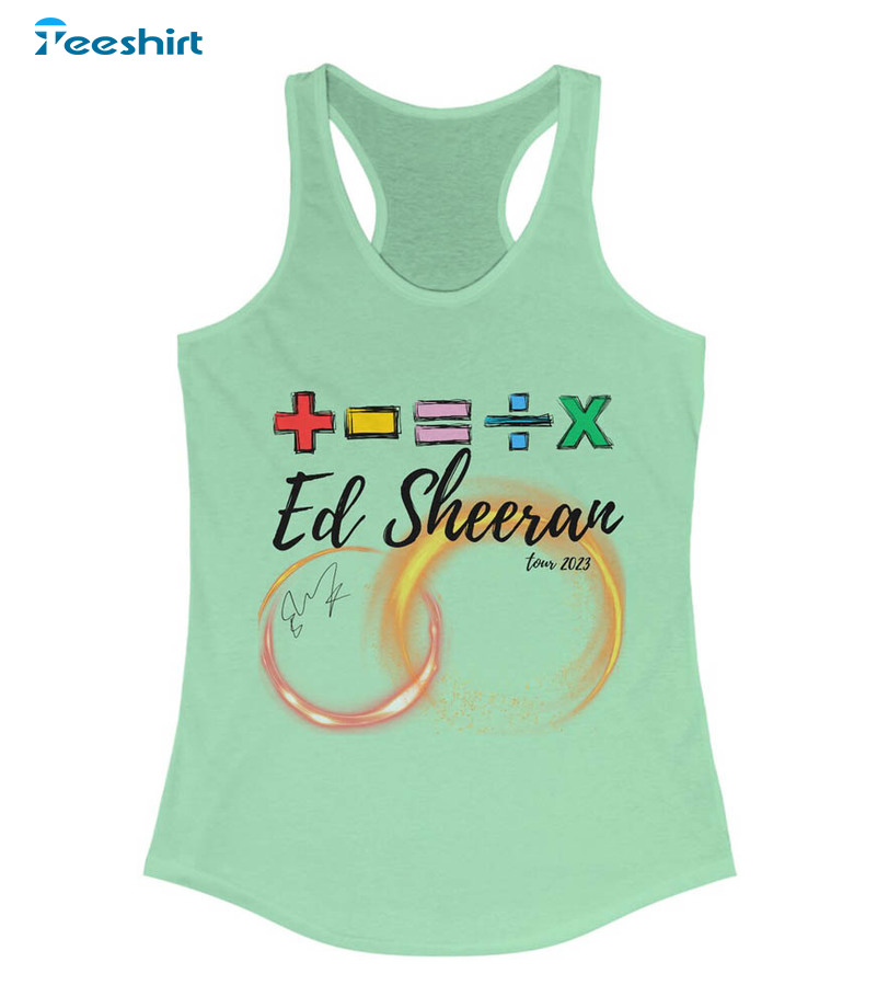 Ed Sheeran The Mathematics Tour Shirt, Ed Sheeran Vintage Unisex Hoodie Tee Tops