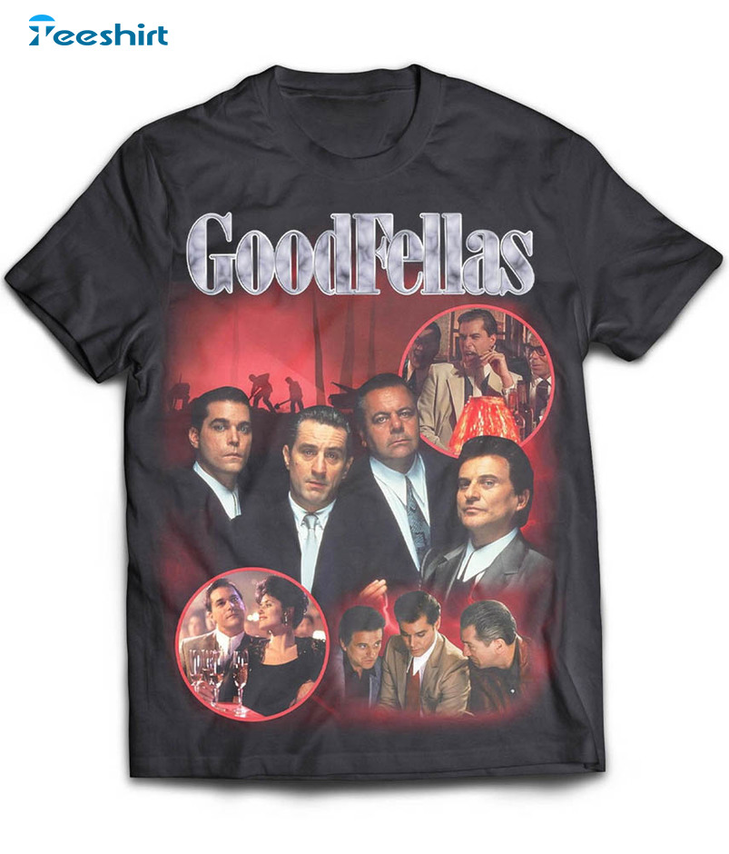 Goodfellas T Shirt, Vintage Gangster Movie Unisex Hoodie Long Sleeve