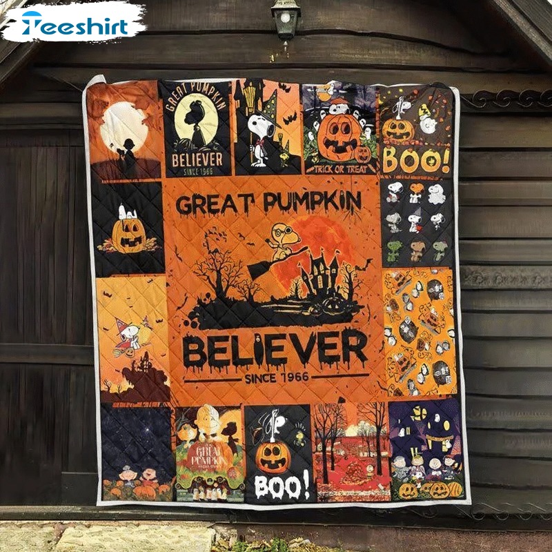The Peanuts Halloween Blanket, Pumpkin Charlie Brown Peanuts Woodstock Blanket For Boys &Girls Gift Ideas