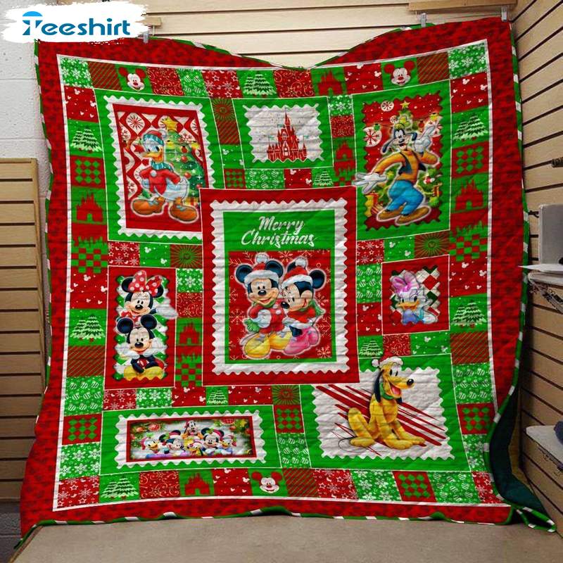 Mickey Christmas Blanket, Funny Disney Character Blanket Gifts For Kids And Adults, Used For Sofa Bed Travel Camping