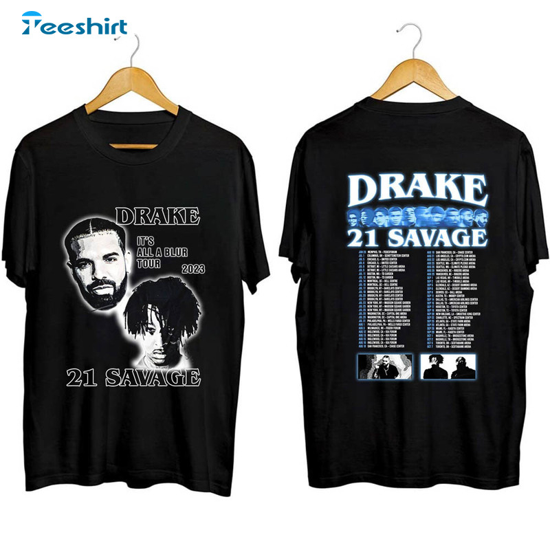 Drake 21 Savage Tour Rescheduled Shirt, 21 Savage Rapper Crewneck Unisex Hoodie
