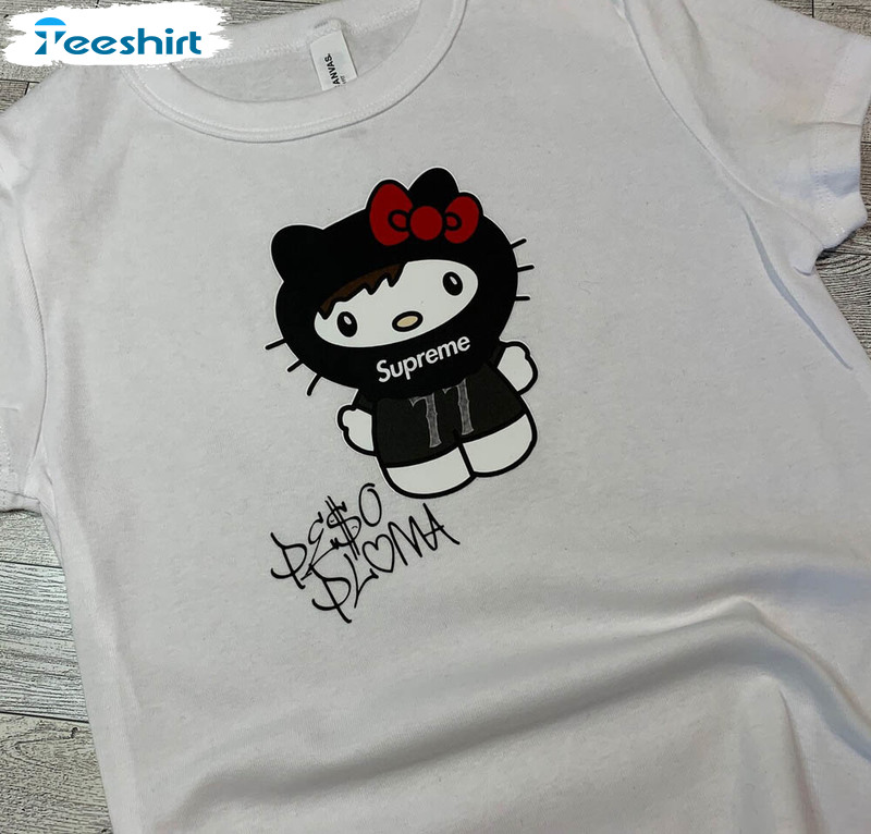 Peso Pluma Kitty Funnu Shirt, Limited Short Sleeve Tee Tops