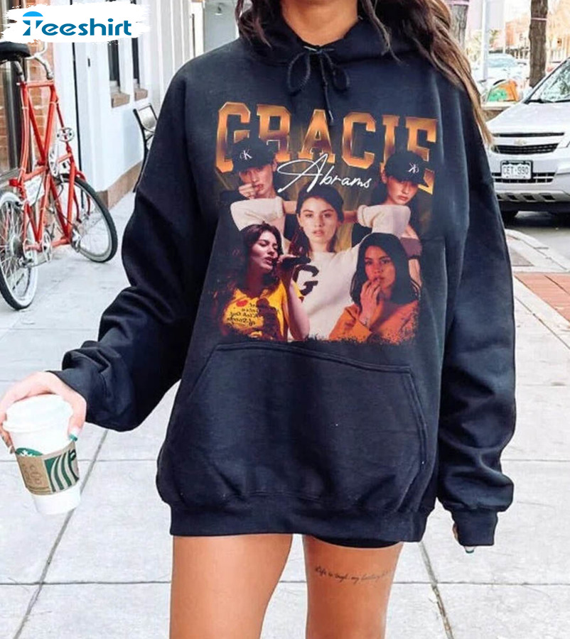 Gracie Abrams Shirt, Minimalist Concert Groovy Unisex Hoodie Crewneck