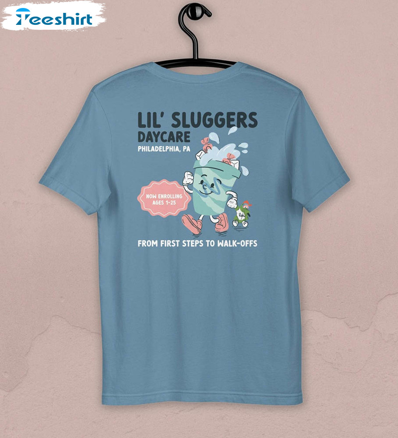 Lil Sluggers Shirt, Daycare Cute Tee Tops Unisex Hoodie