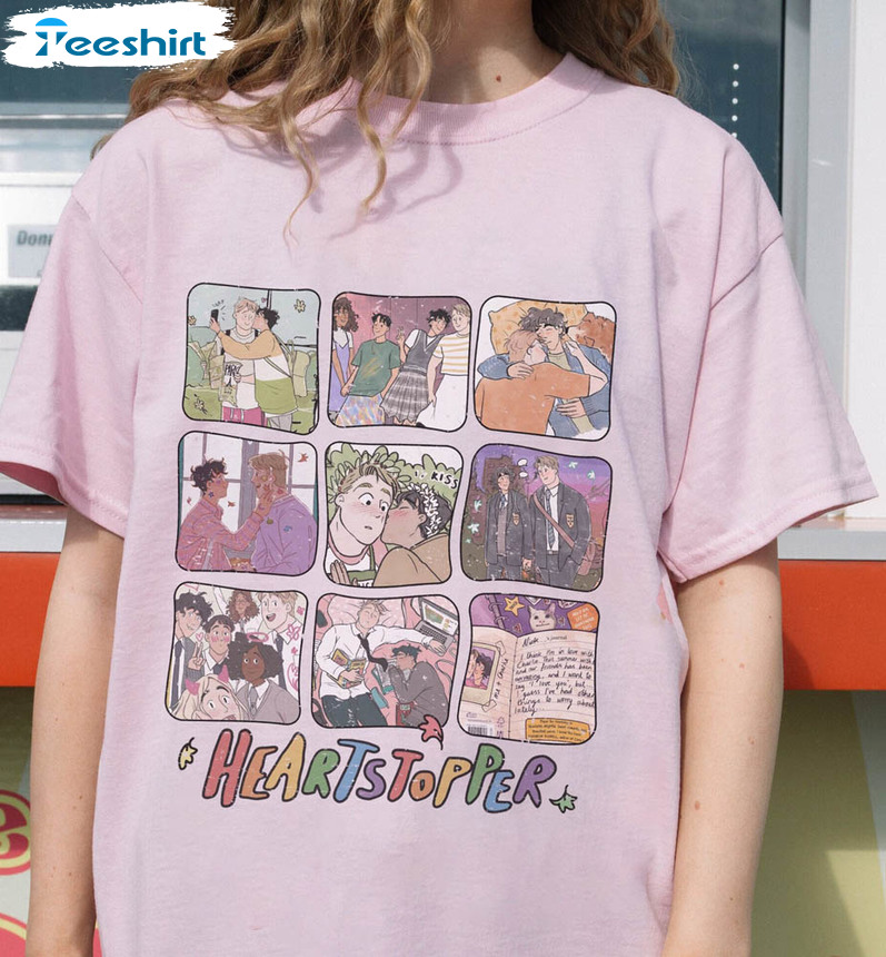 Heartstopper Cute Shirt, Funny Unisex T-shirt Crewneck