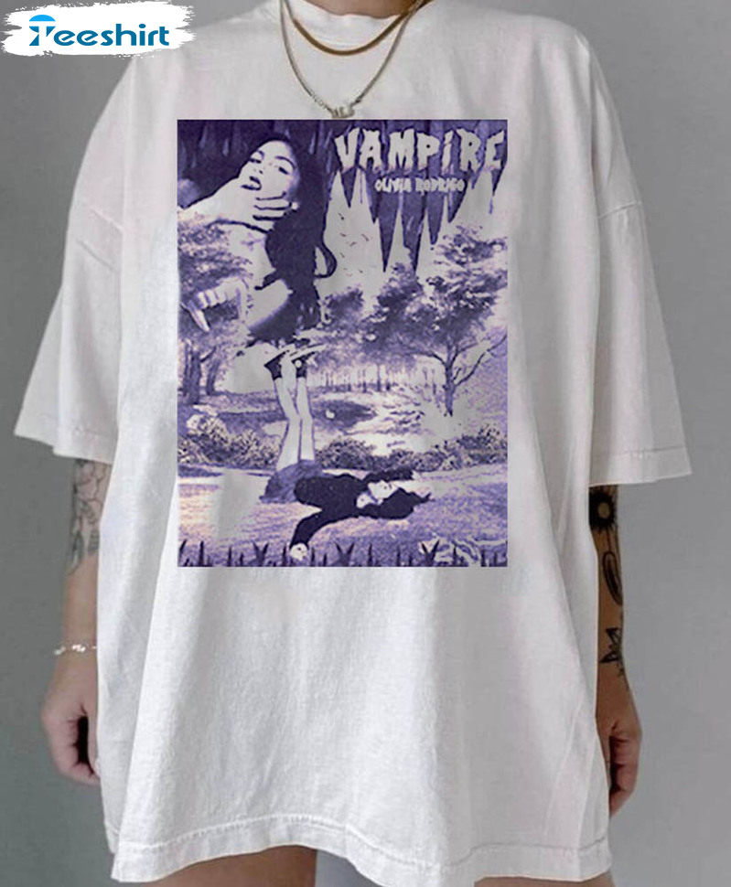 2023 New Single Vampire Olivia Rodrigo Shirt, Olivia Rodrigo Vampire Unisex Hoodie Tee Tops