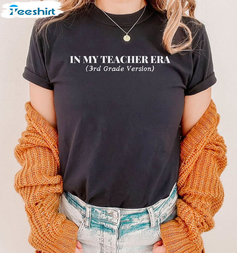 In My Teacher Era Vintage Shirt, Grade Level Teacher Tee Tops Unisex T-shirt