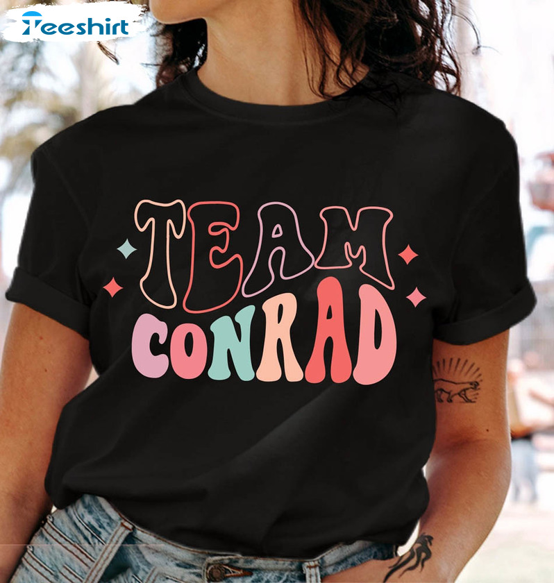 Retro Groovy Team Conrad Shirt, Team Jeremiah Short Sleeve Tee Tops