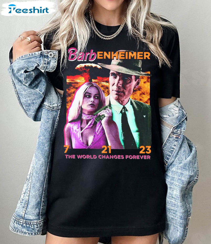 Barbenheimer Barbie Shirt, Trendy Oppenheimer Unisex Hoodie Tee Tops