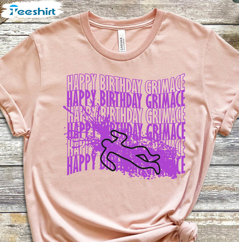 Grimace Birthday Shake Shake Shirt, Drink Cup Tiktok Unisex Hoodie Sweater